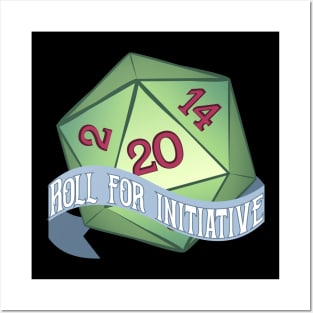 D20 Dice Natural Twenty Roll for Inniative Posters and Art